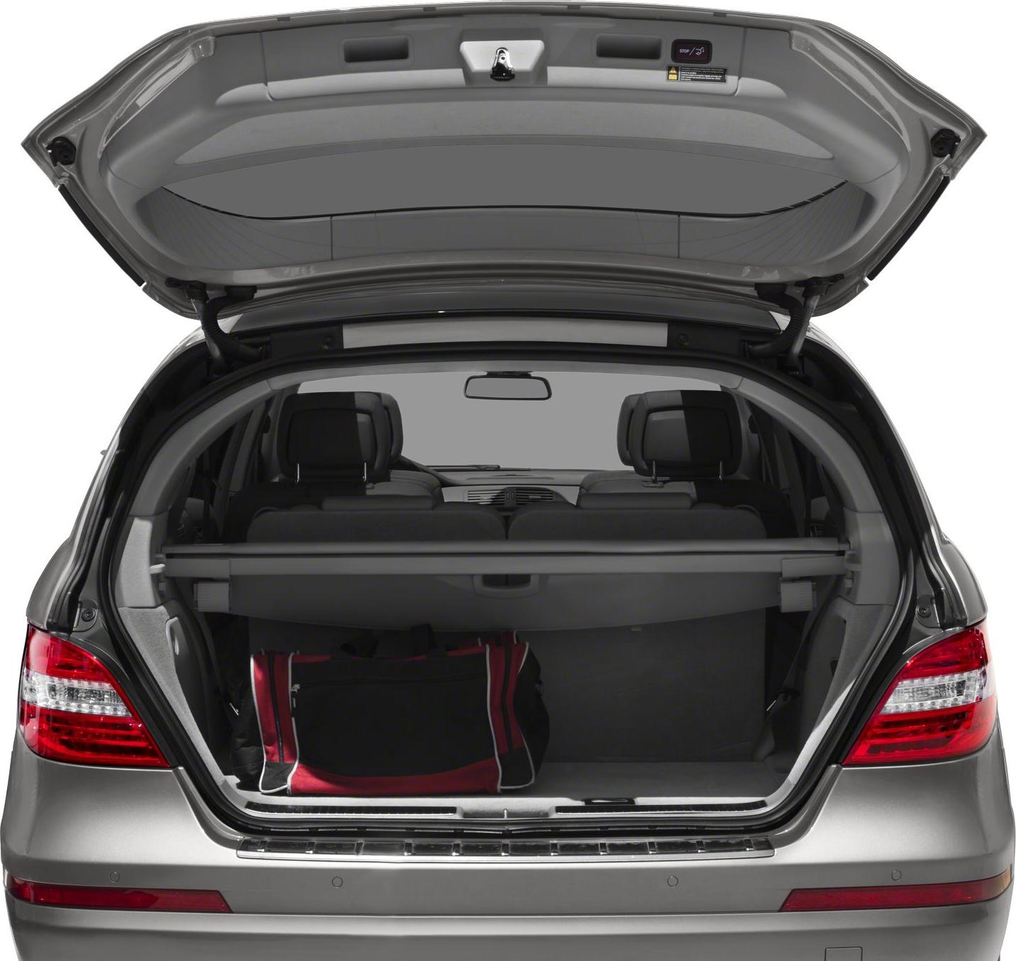 Open hatchback trunk with spacious rear cargo area and luggage compartment