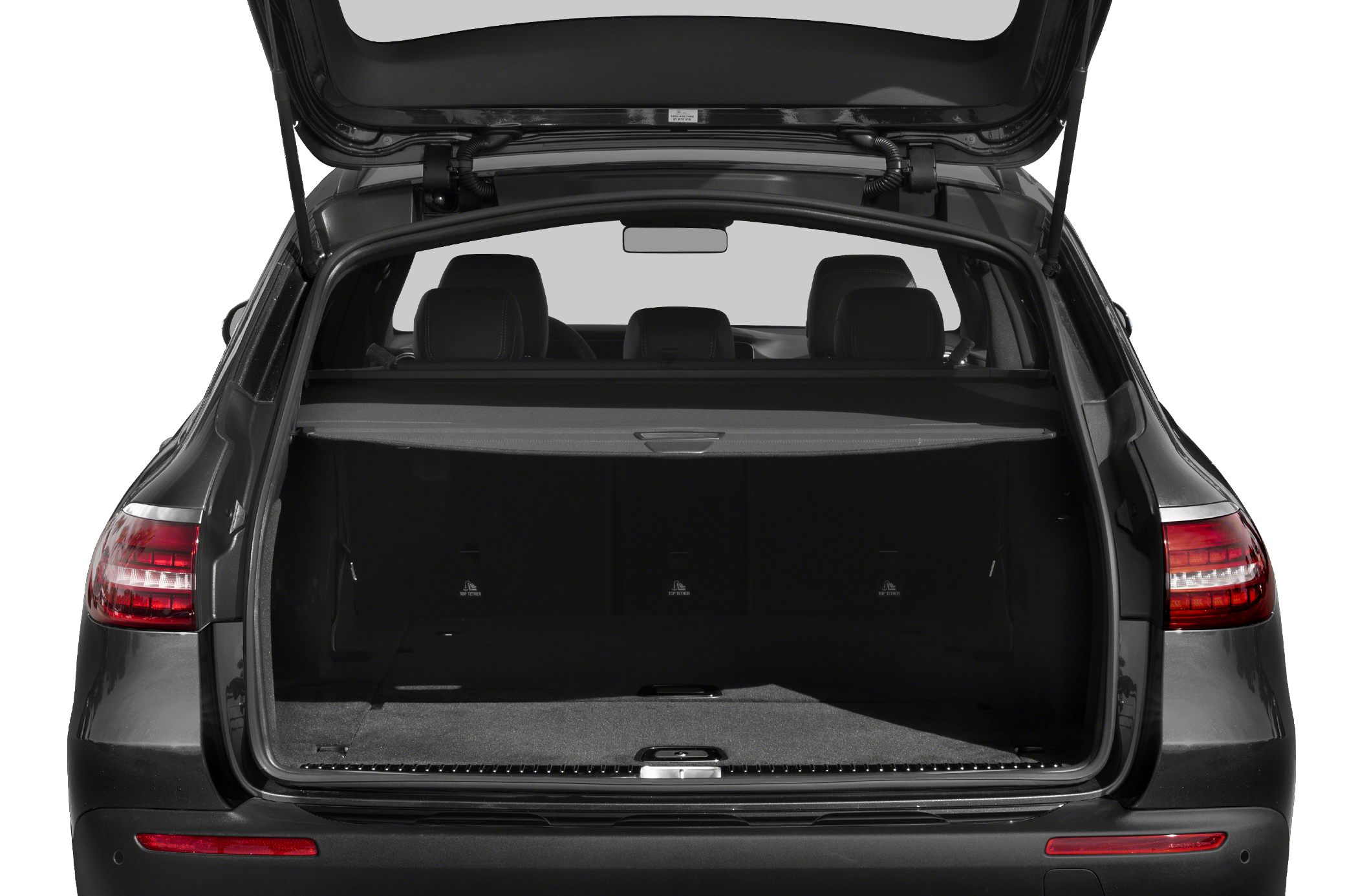 Open rear hatch showing large E-class All-Terrain trunk space