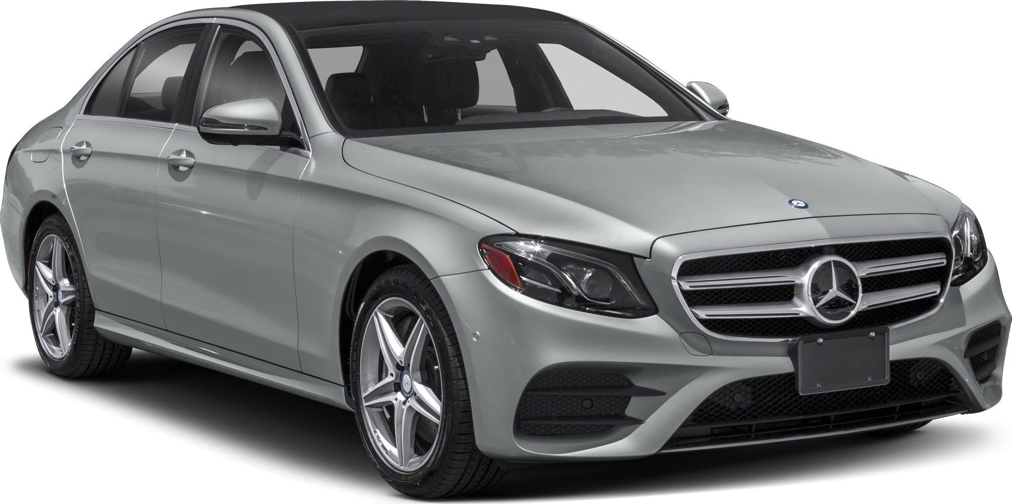 Silver sedan front side angle with LED headlights and alloy wheels