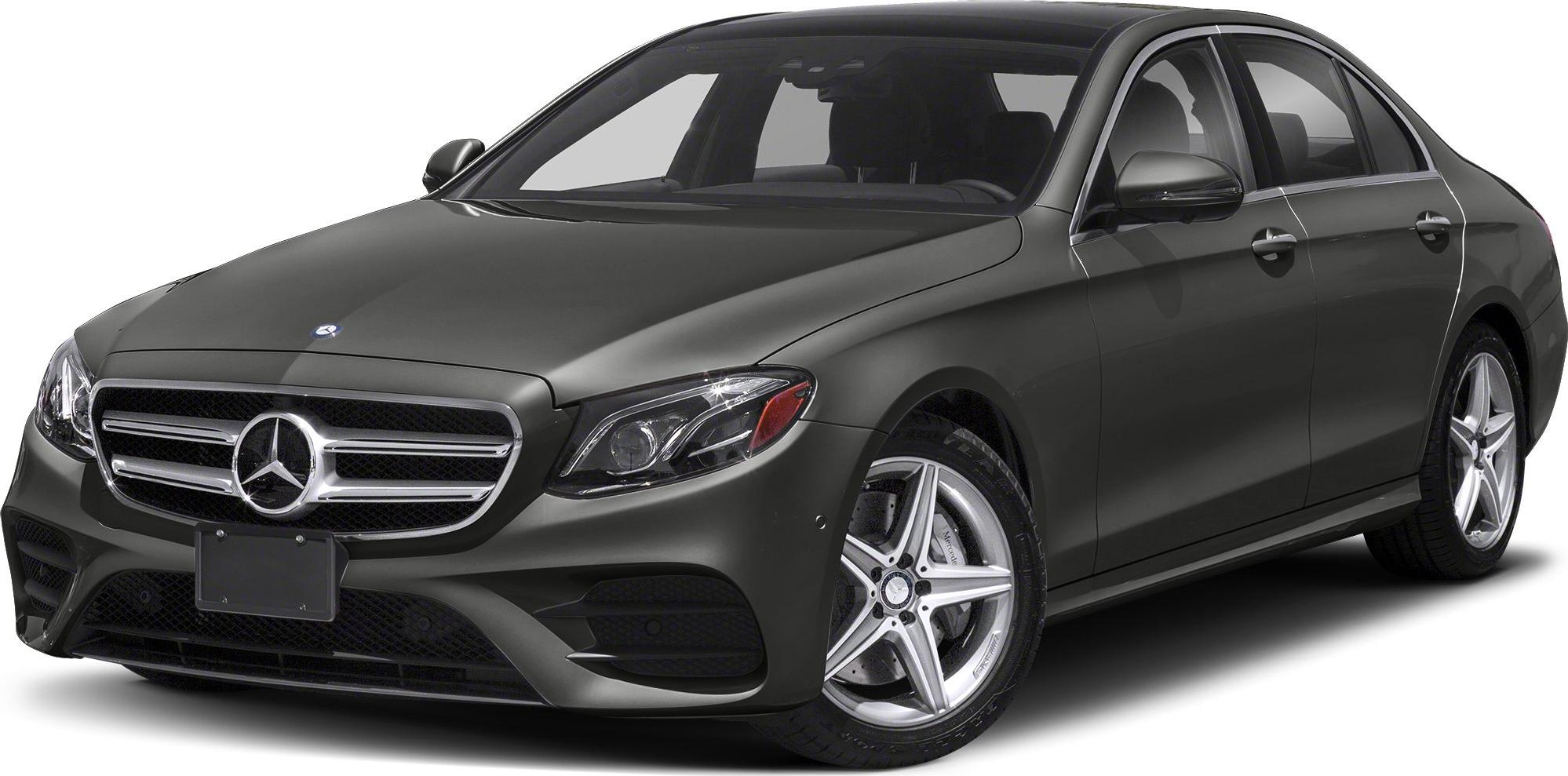 Black luxury sedan front three-quarter view with alloy wheels
