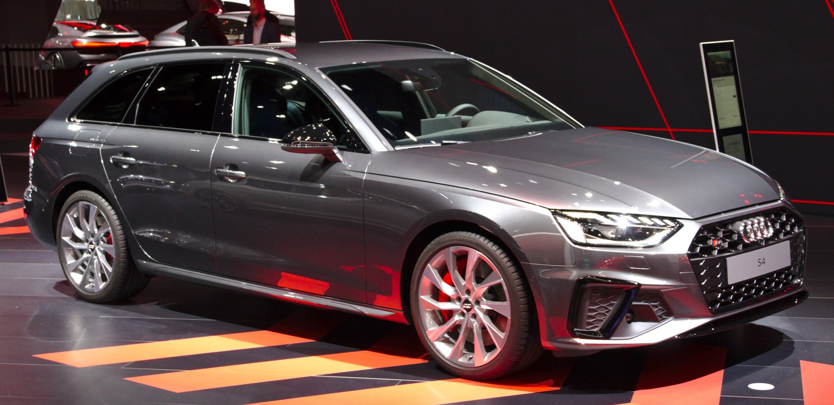 Sleek sports wagon with aerodynamic design and stylish alloy wheels