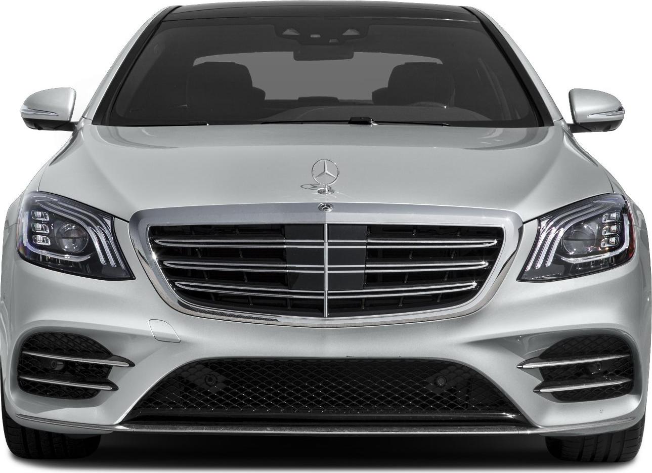 luxury grille and LED headlights frontal view