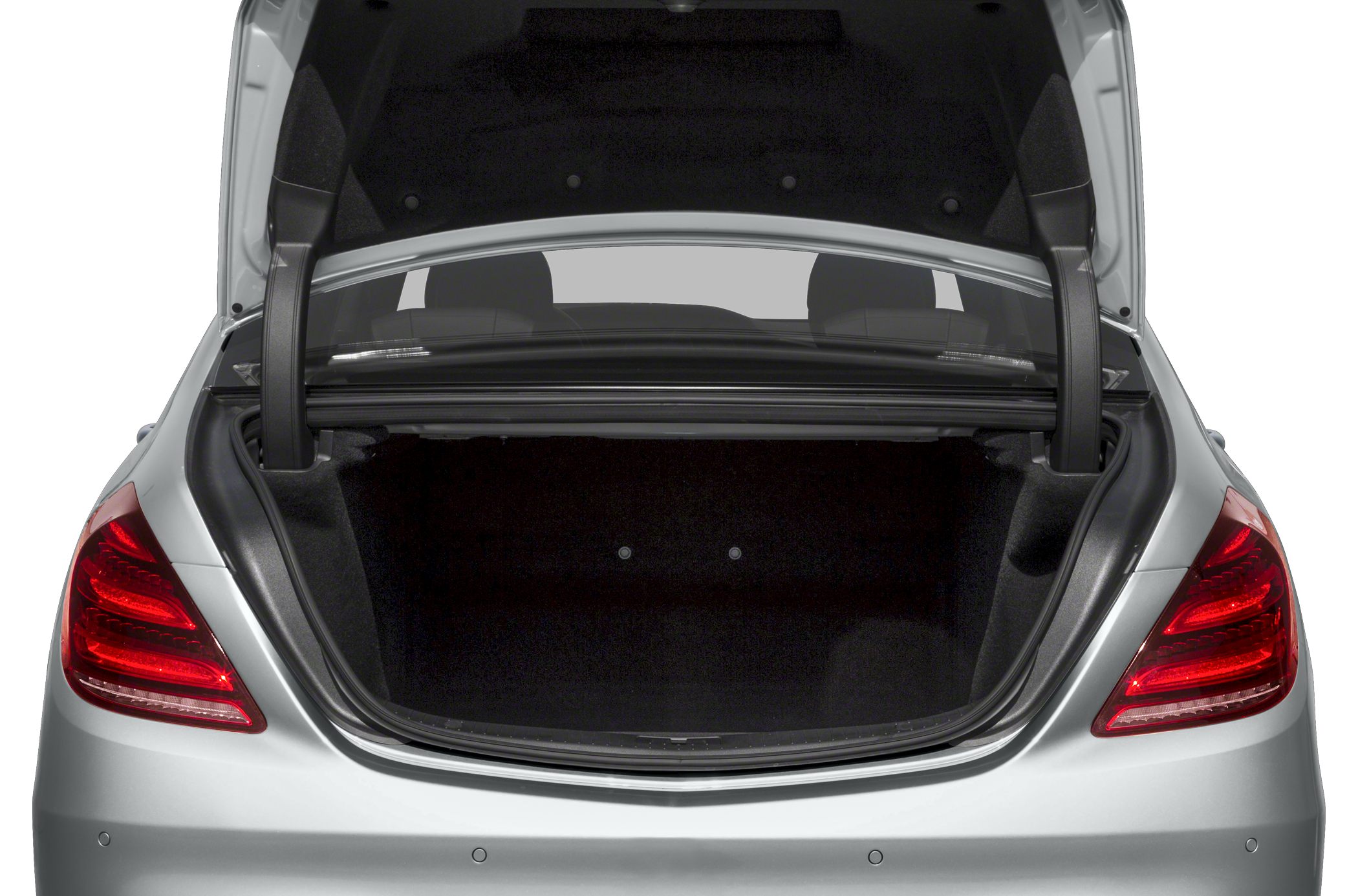 Open trunk with spacious cargo area and LED taillights