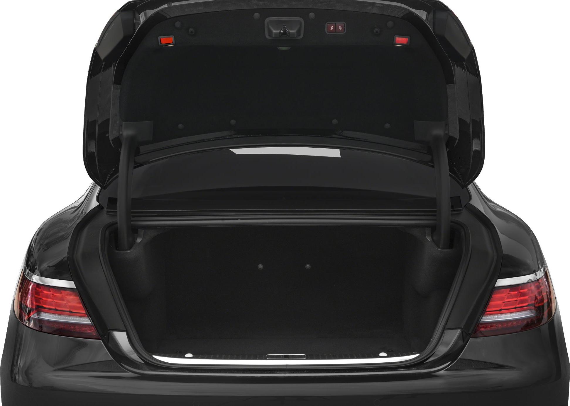 Large open trunk with rear lights visible
