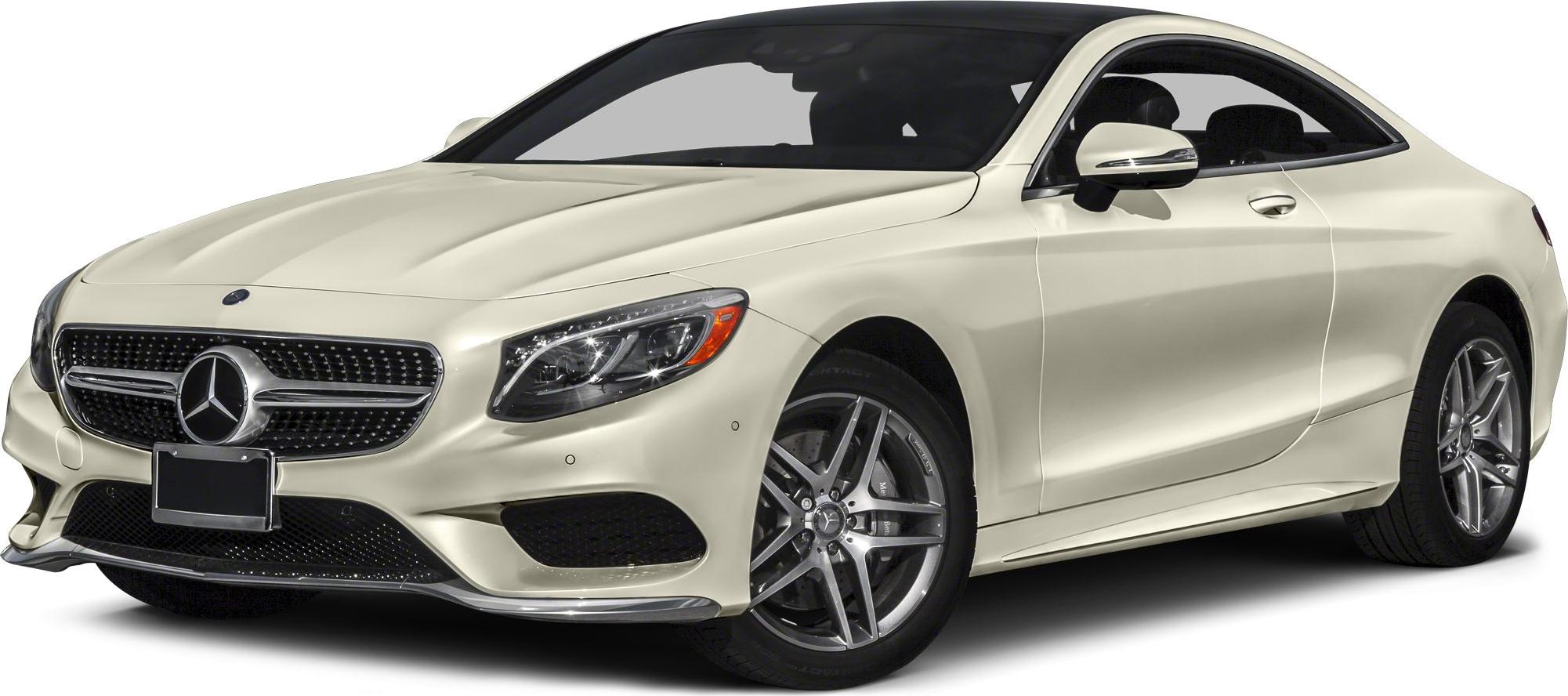 Luxury coupe front and side view with sleek aerodynamic body and alloy wheels