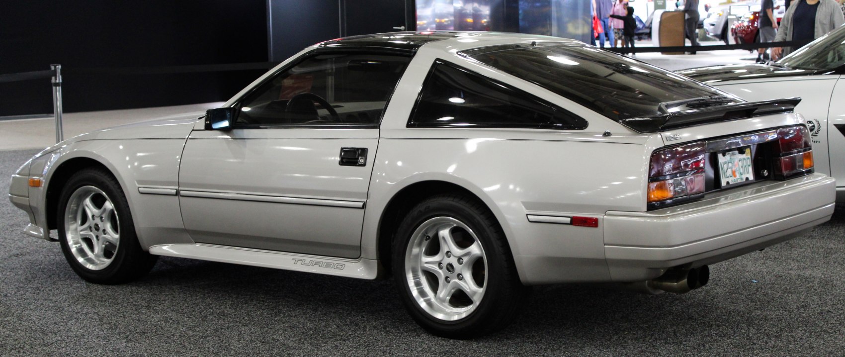 1980s sports coupe with turbo side skirts and rear spoiler