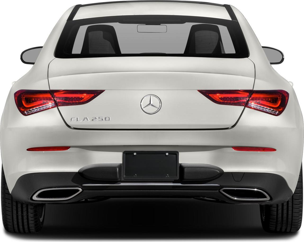 Rear view with LED tail lights and dual exhaust outlets