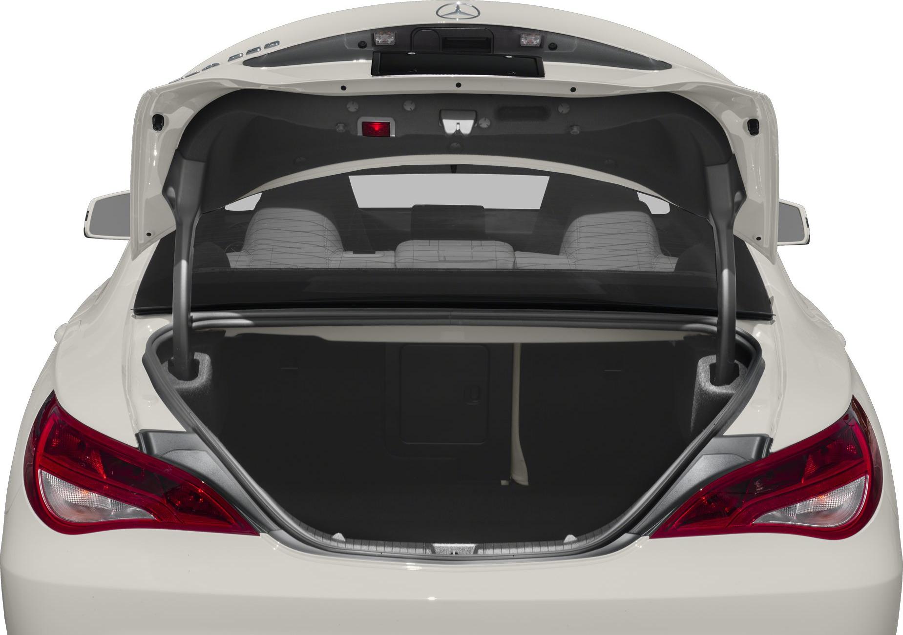 Open trunk and rear design with clear tail lights and spacious cargo area