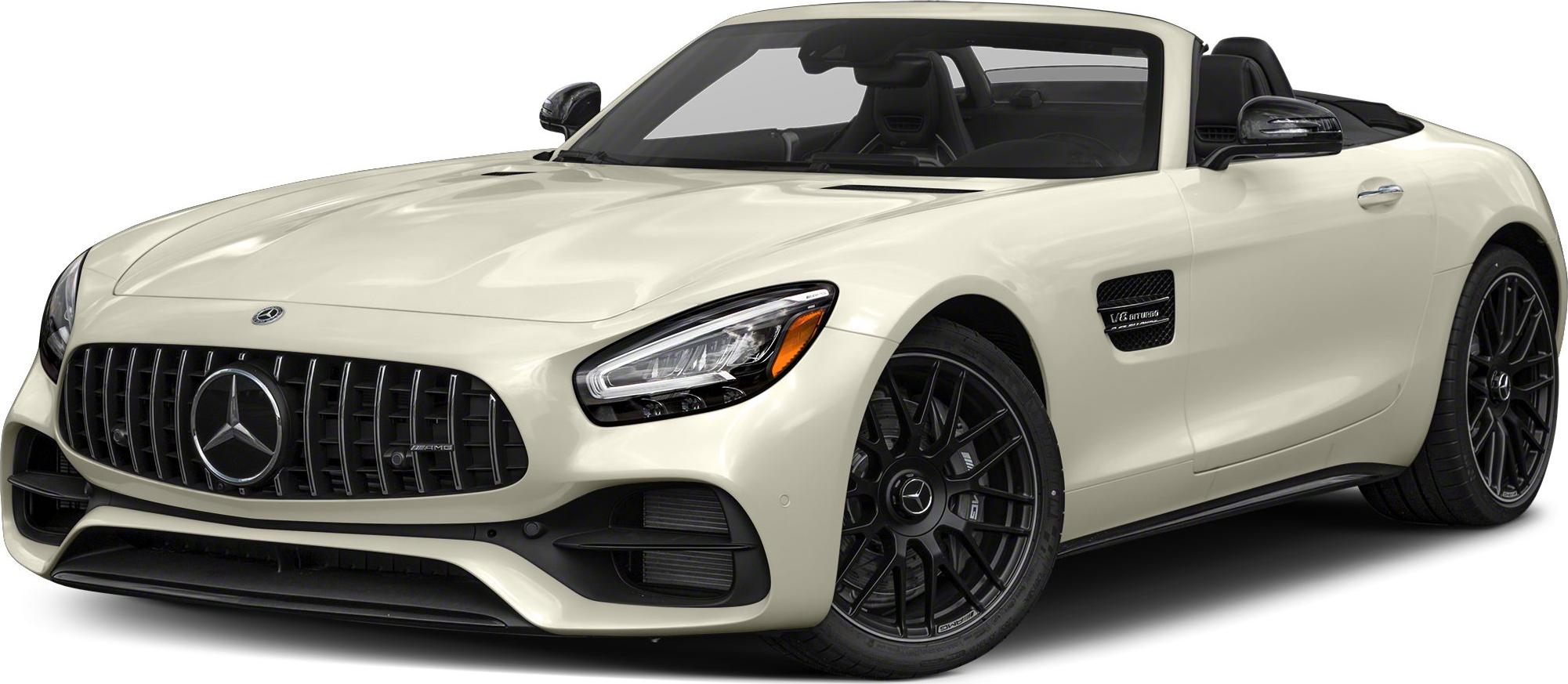 Vertical grille bars and black multi-spoke wheels on luxury roadster