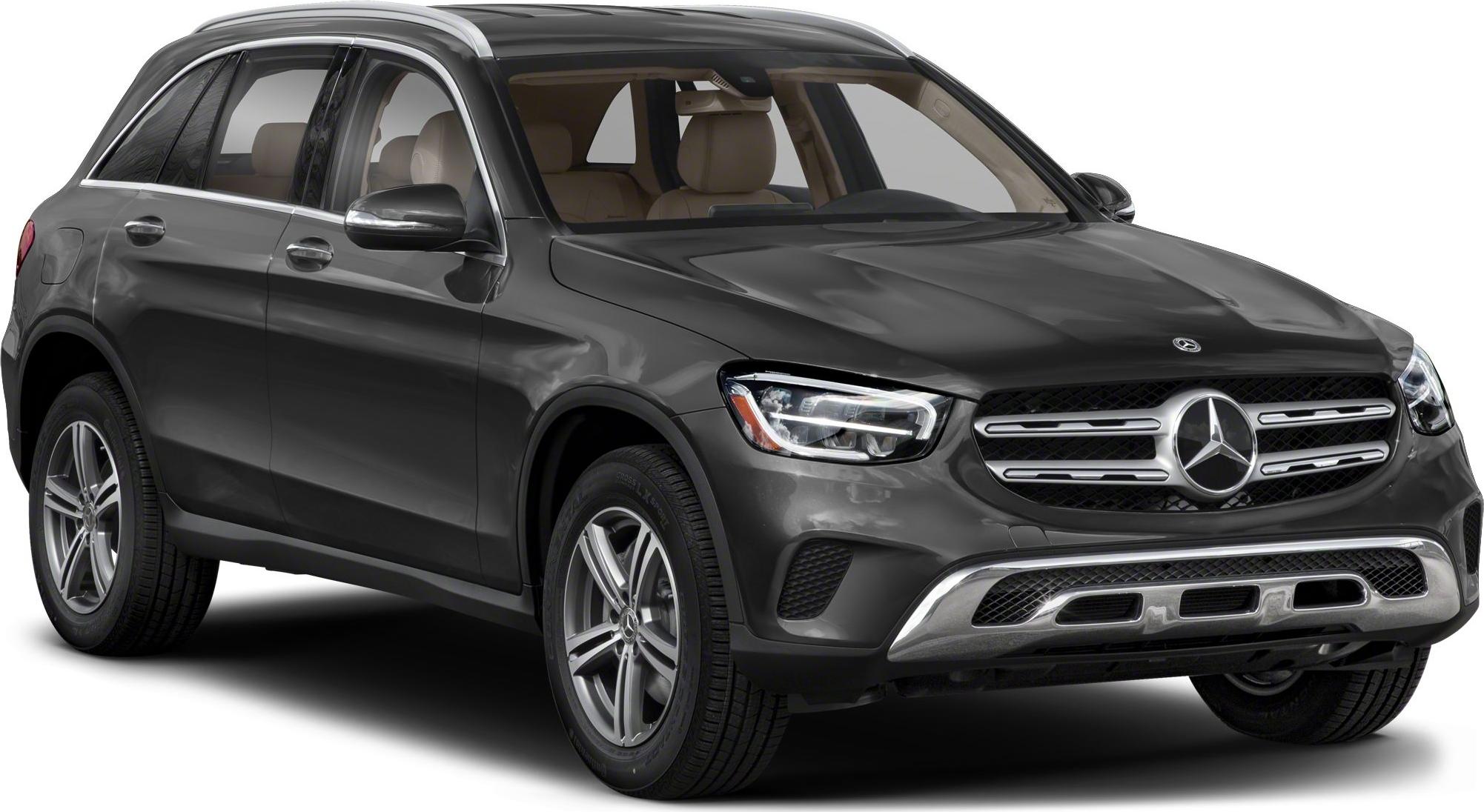 Front angled view of SUV with LED headlights and chrome grille