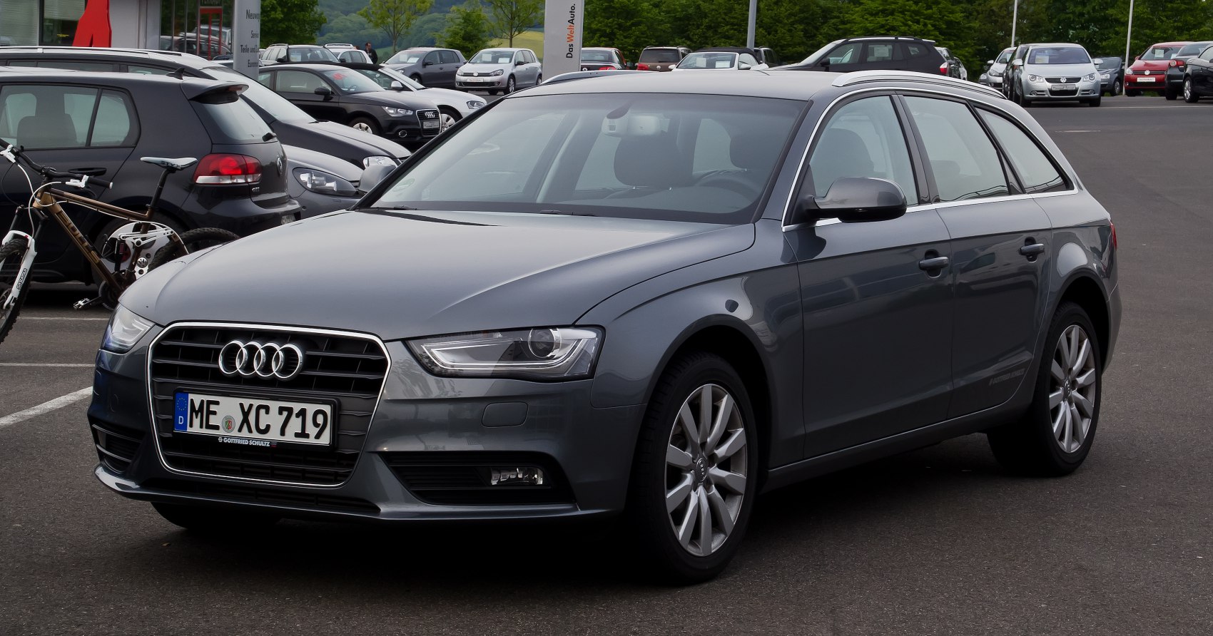 Mid-size station wagon with LED headlights and alloy wheels