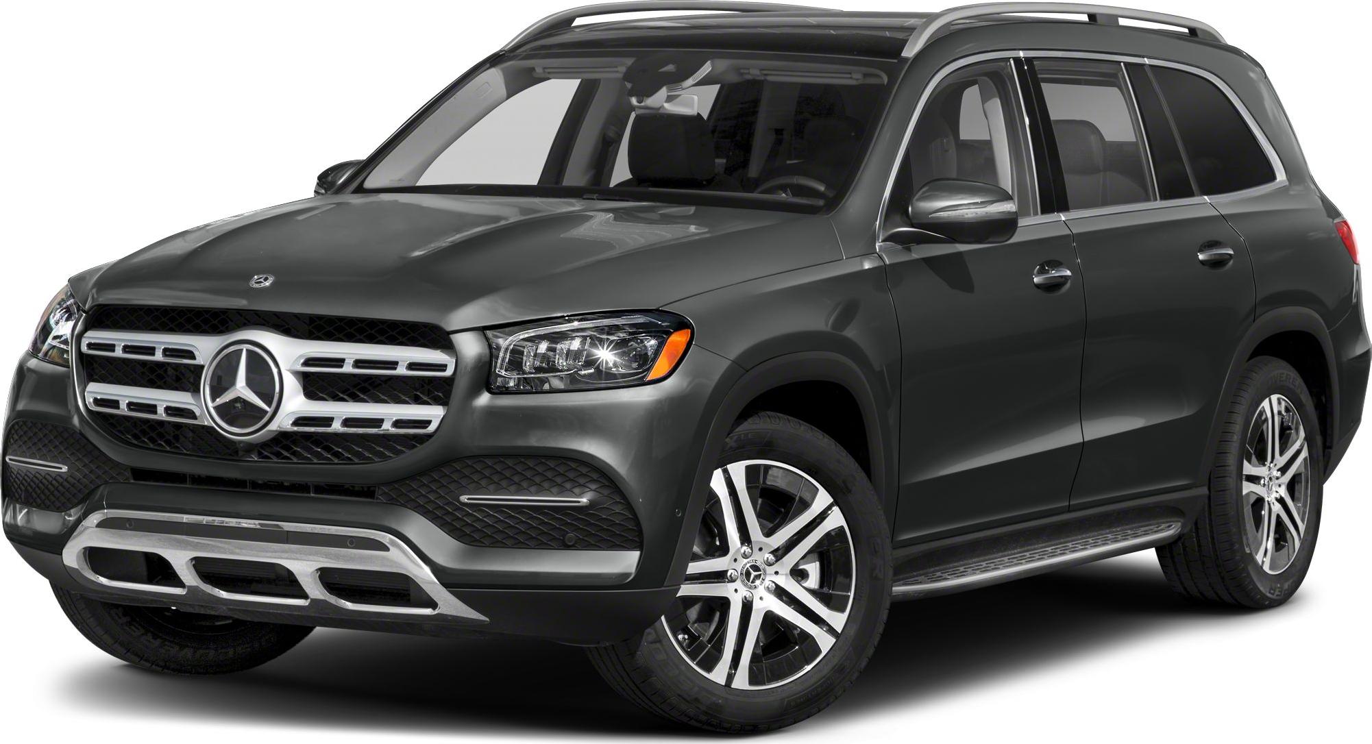 front-side view of luxury SUV with grille and alloy wheels