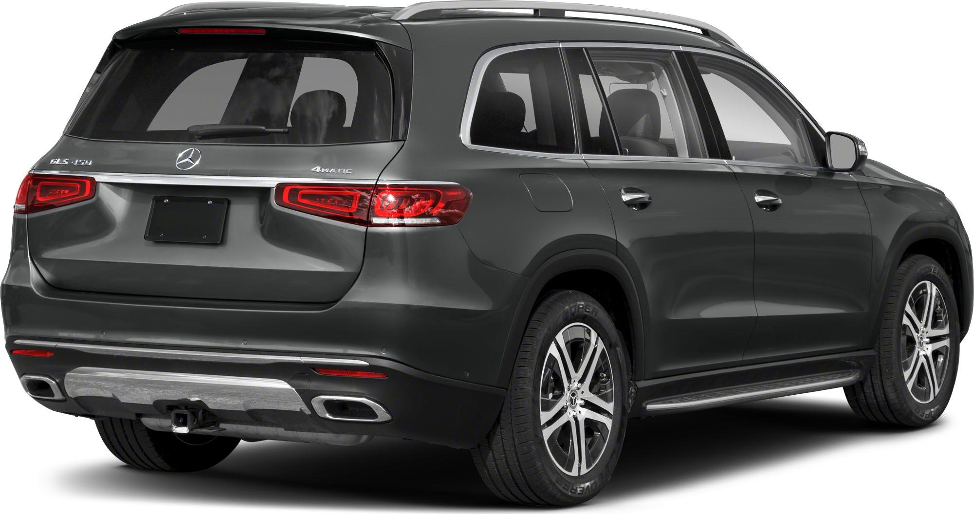 Rear side view with dual exhaust, LED taillights, alloy wheels, roof rails