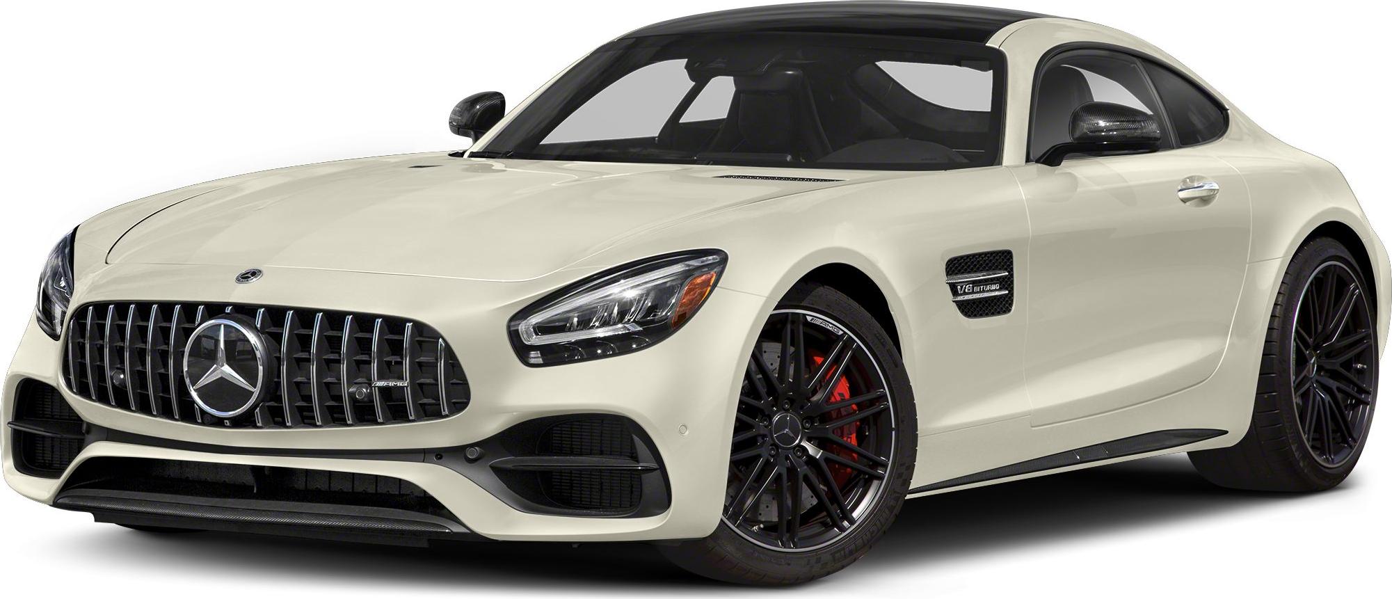 Luxury coupe front and side with vertical grille and black wheels