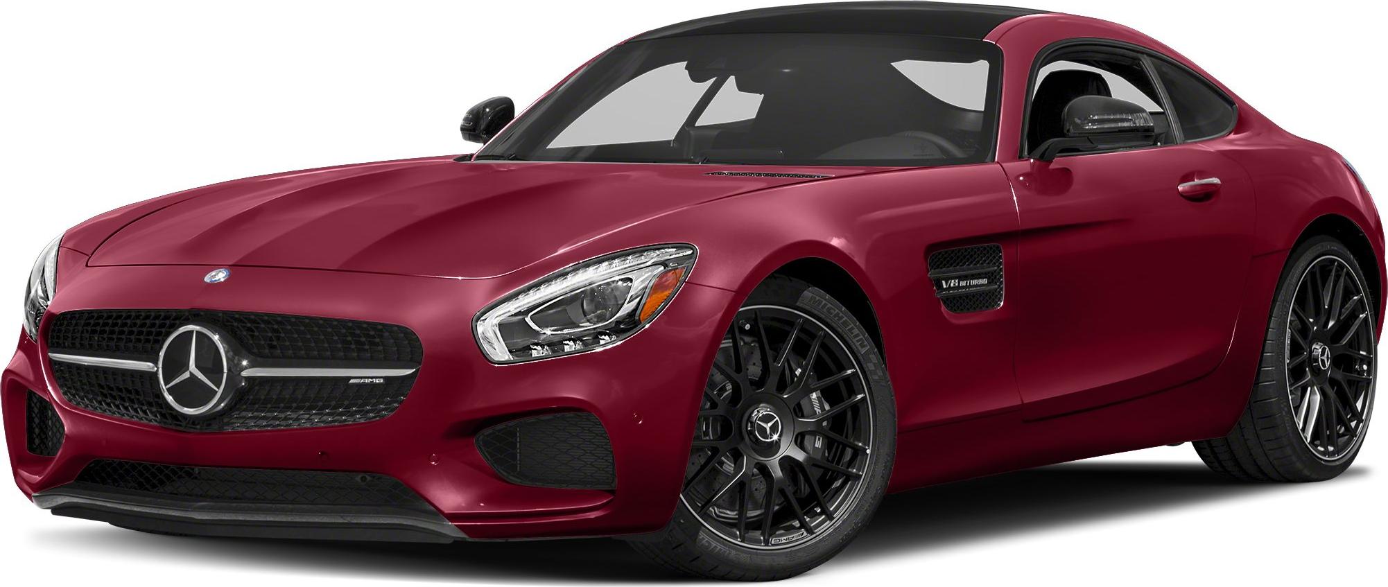 3/4 front-left view, Designo Cardinal Red Metallic
