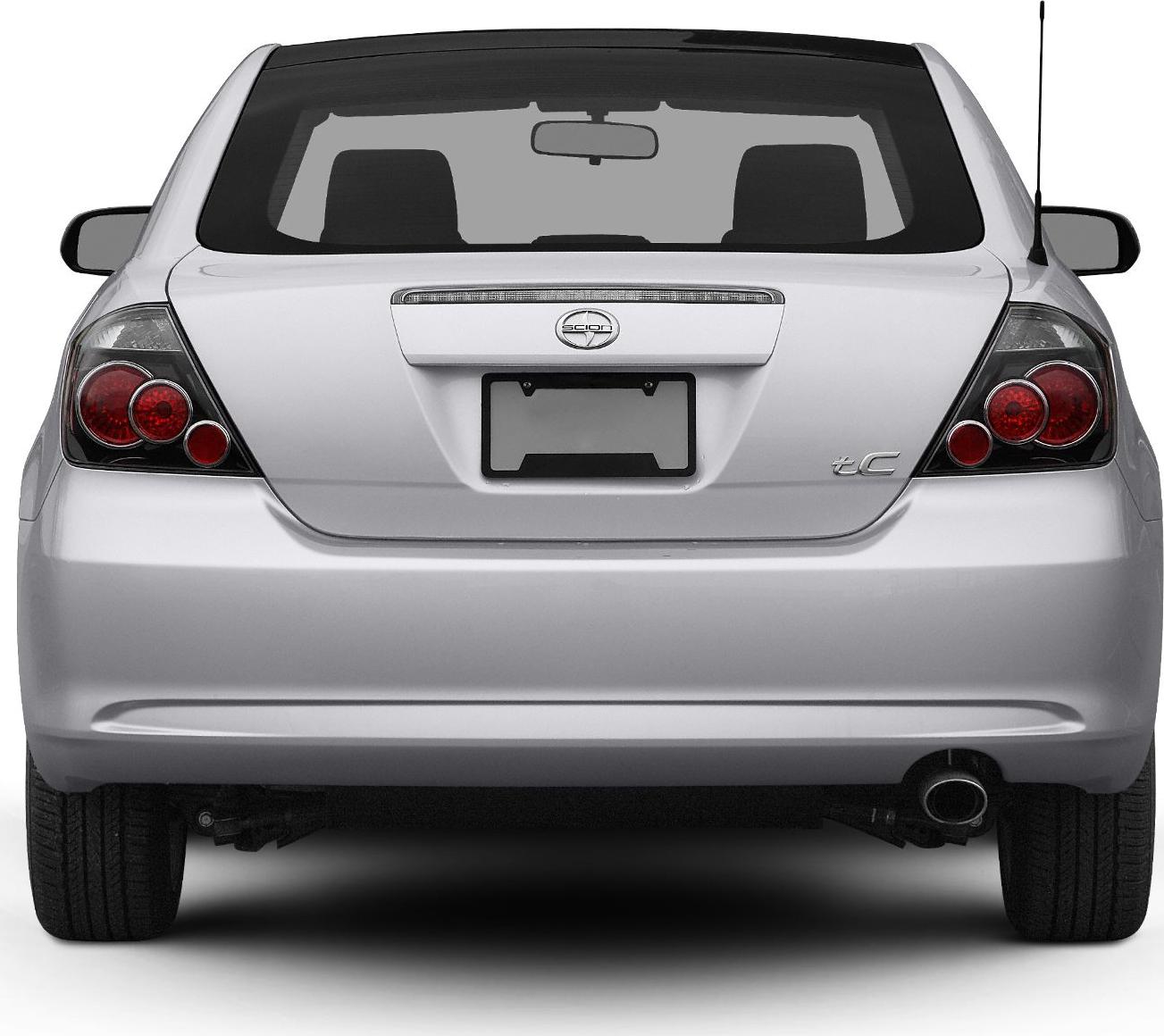 Rear hatch and distinctive round taillights with single exhaust