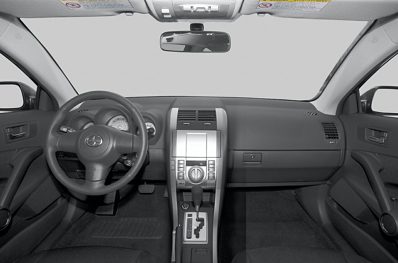 Dashboard and automatic transmission gear shift in car interior