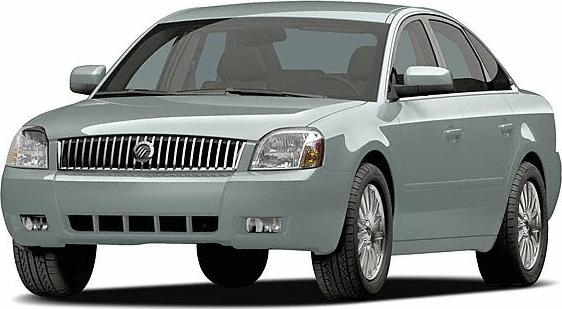 Front view with grille, headlights, and sedan body