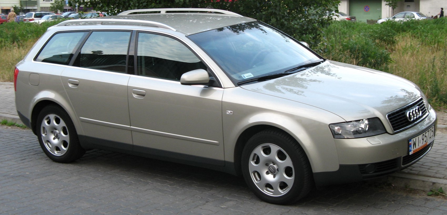 Silver station wagon with alloy wheels and iconic front grille