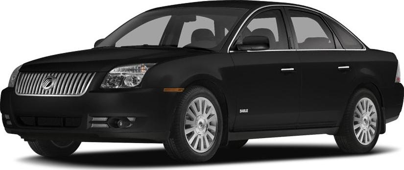 Black sedan with distinctive front grille and sleek side profile