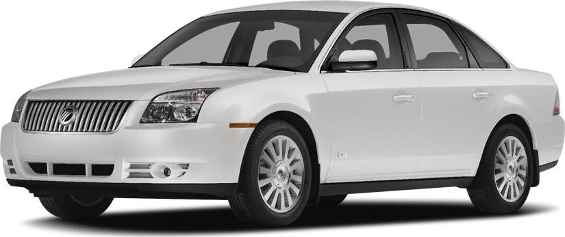 2008 Mercury Sable V front side view with distinct grille and alloy wheels