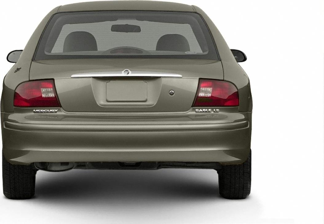 Rear view with taillights, trunk, and rear badges