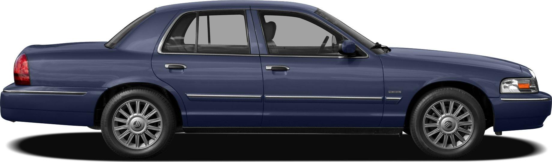 Side profile showing classic sedan design and alloy wheels