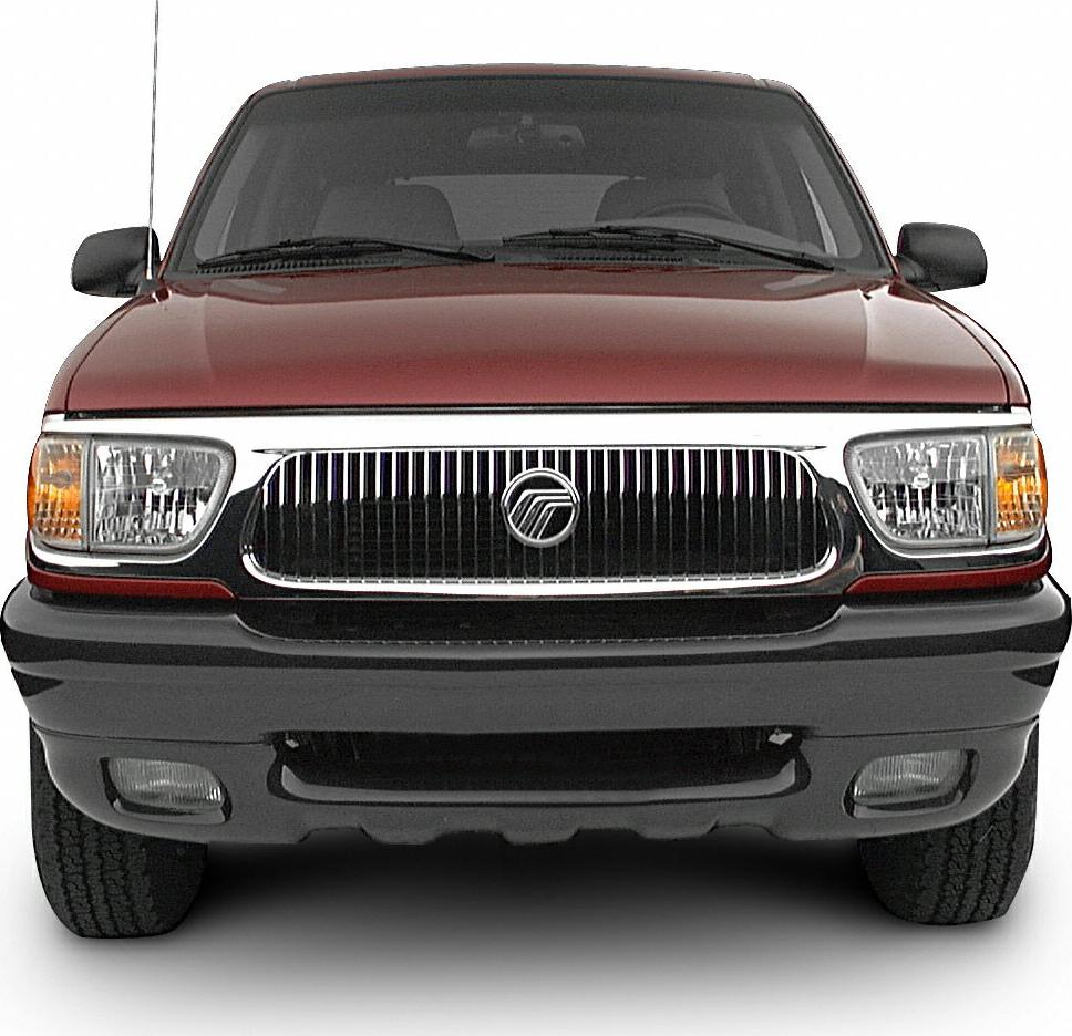Front view with iconic grille and rectangular headlights