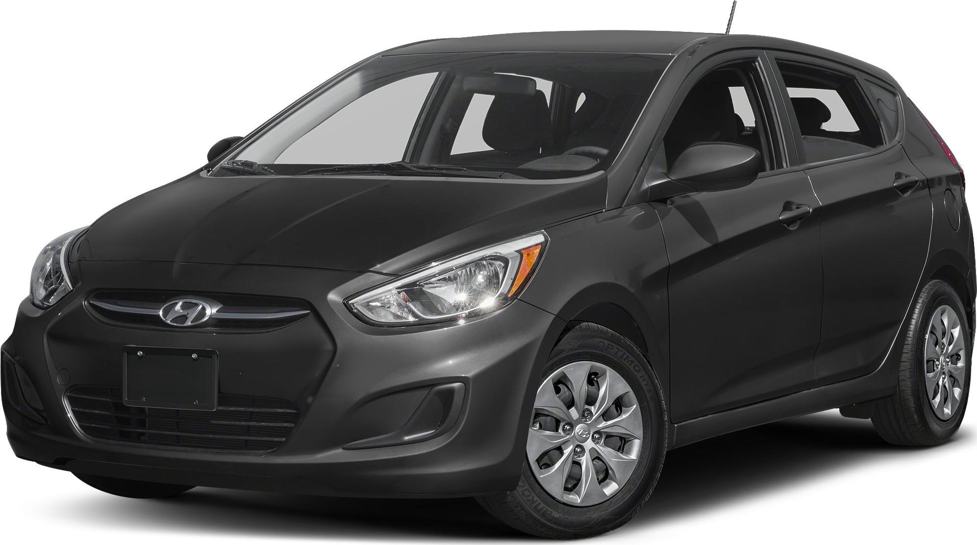 front and side view of a compact hatchback car