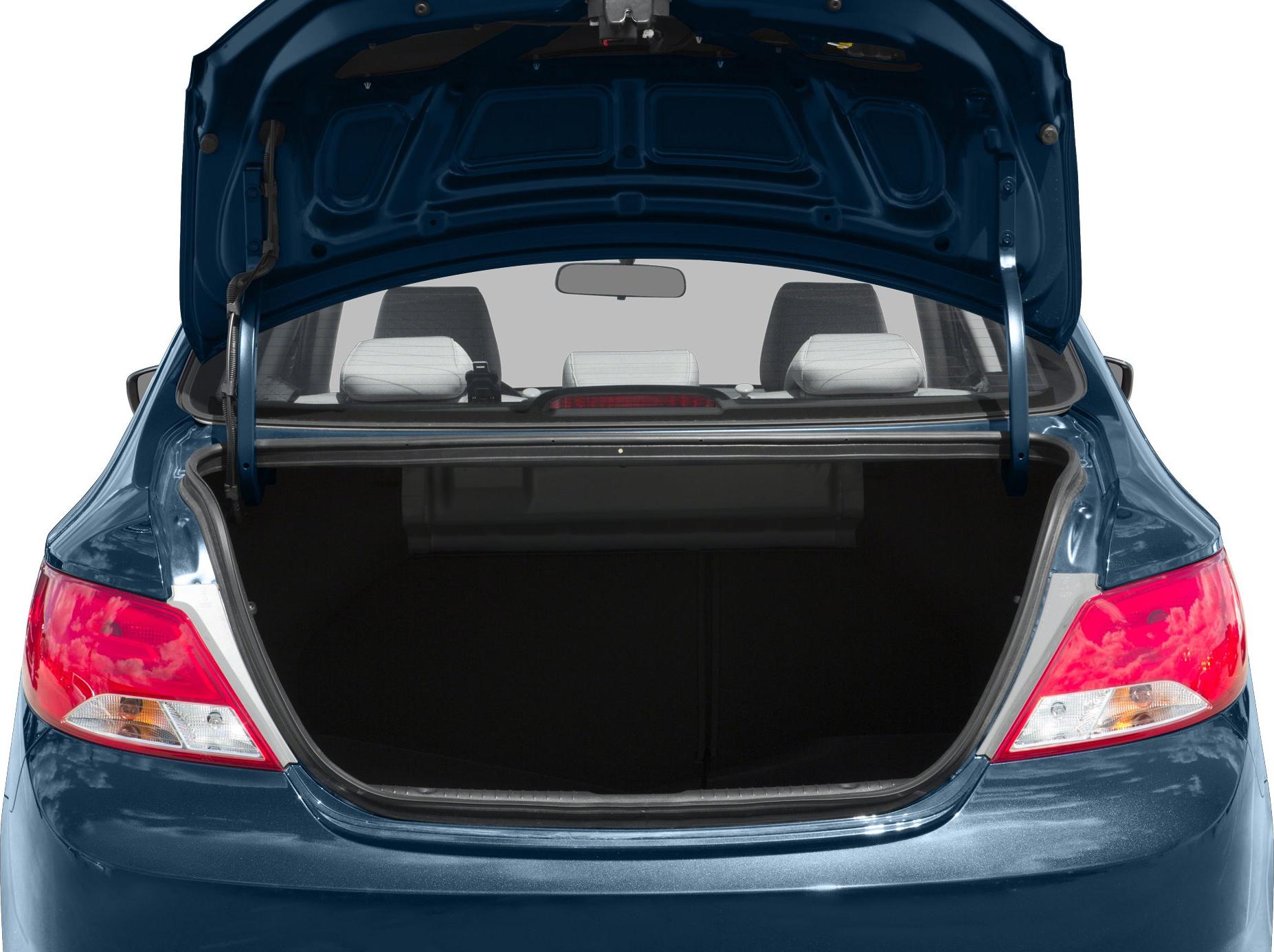Open trunk with visible rear seats and interior cargo space