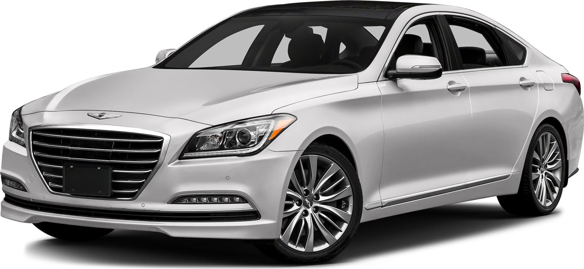 Luxury sedan with sleek front grille and stylish alloy wheels.