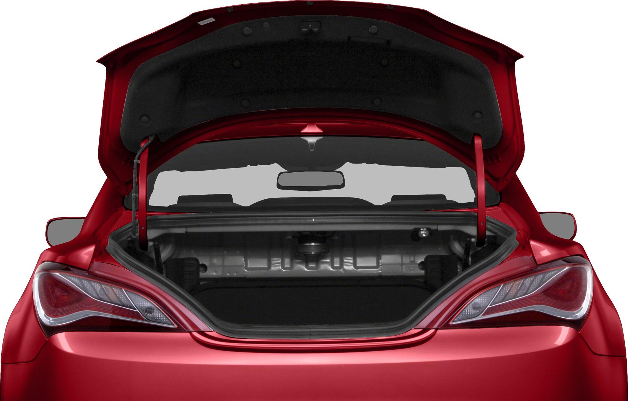 Open trunk with modern stylish rear lights