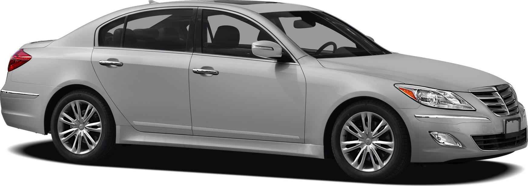 Side profile of a sedan with alloy wheels and chrome trim