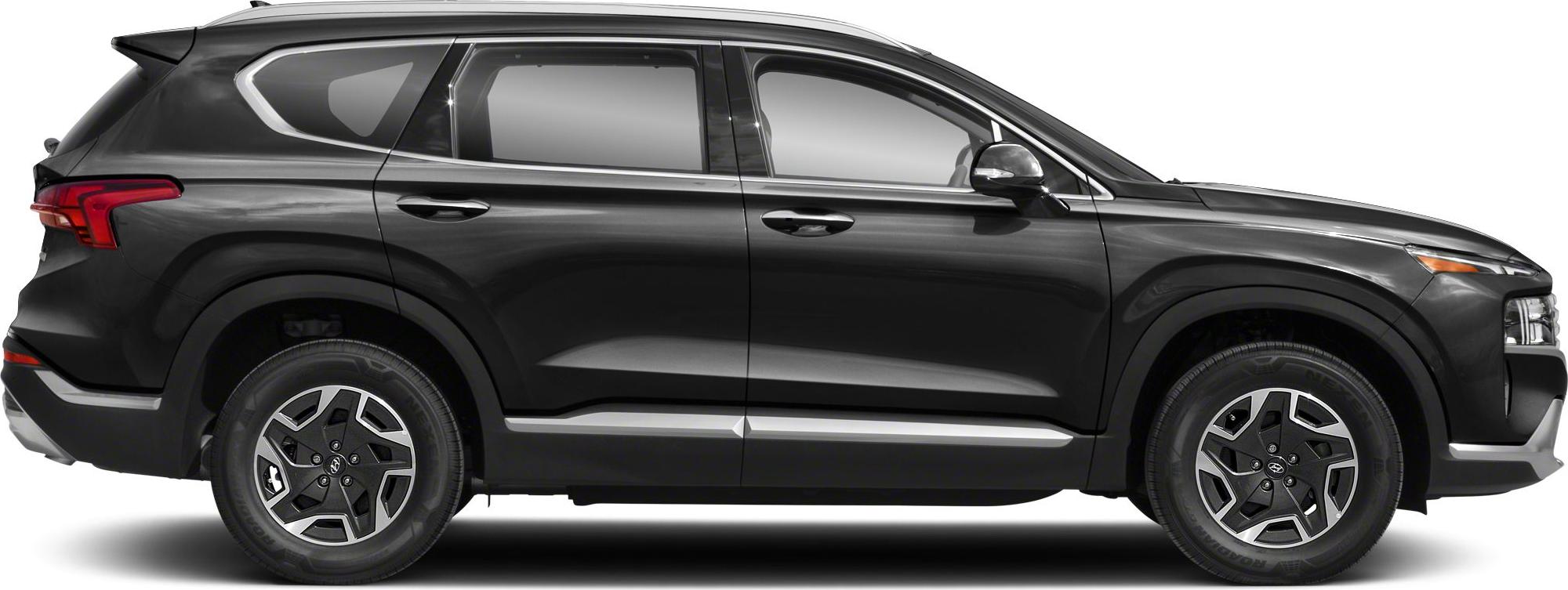 Side profile of an SUV with sleek design and alloy wheels