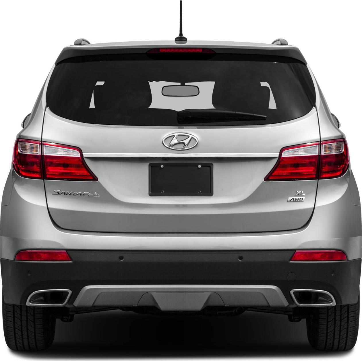 2013 Hyundai Santa Fe III (DM) Rear View