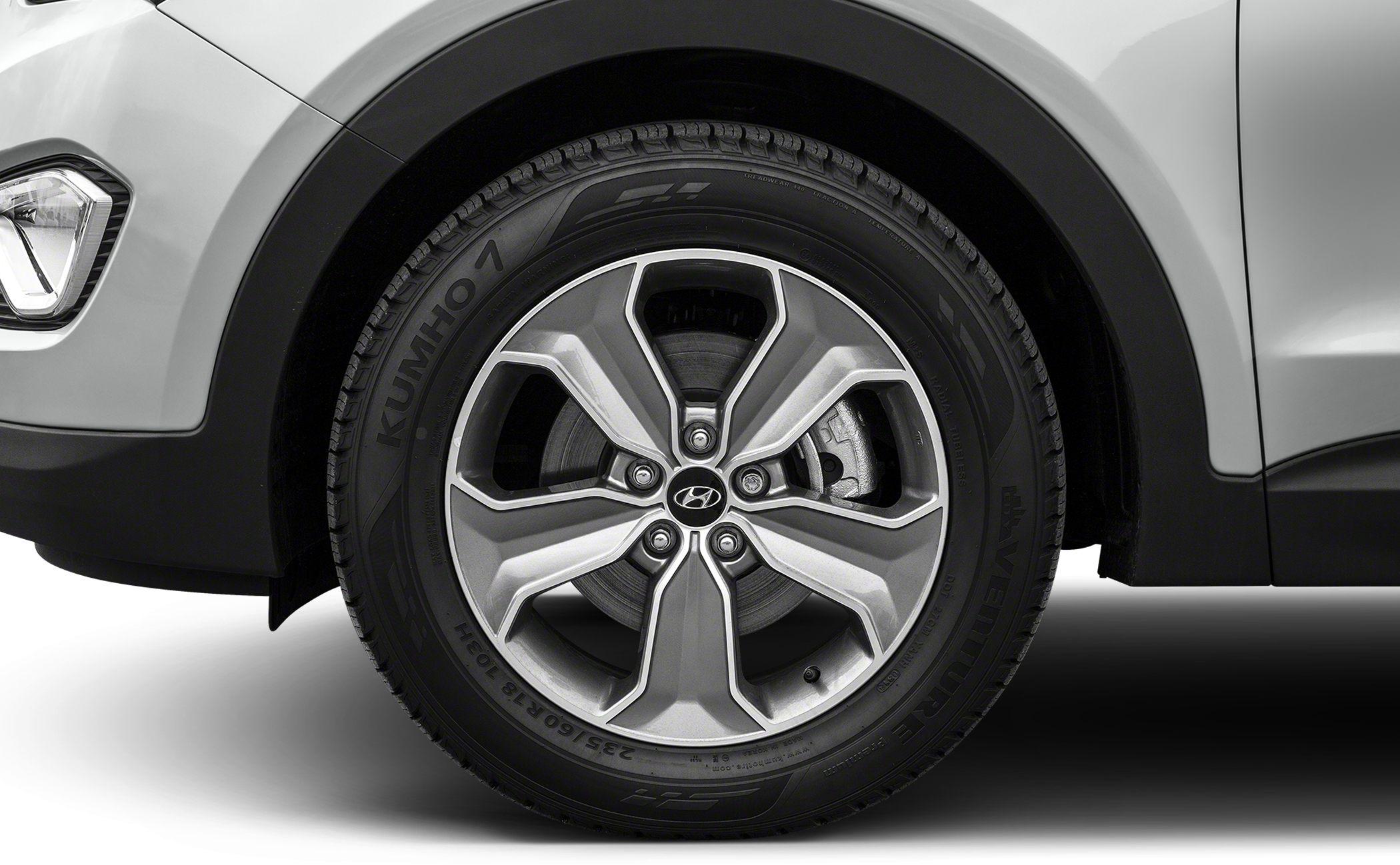 Alloy wheel and tire close-up of a modern SUV