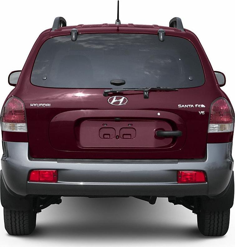 Rear view with distinctive tailgate, rear wiper, and taillights.