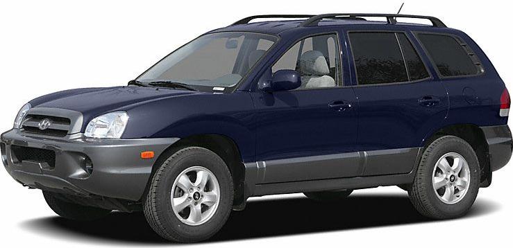 Front and side view of an early 2000s SUV with two-tone paint and roof rails