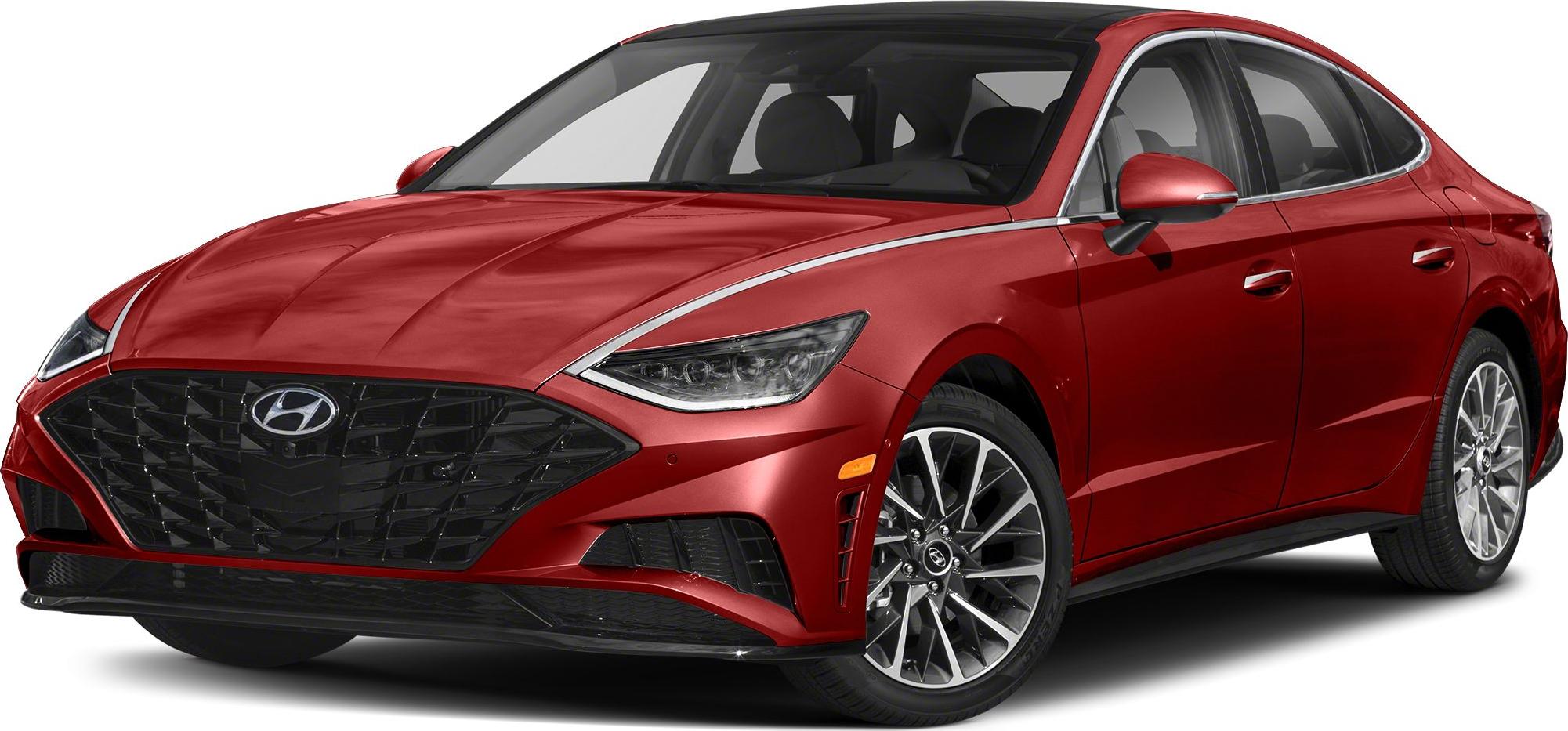 3/4 front-left view, Calypso Red