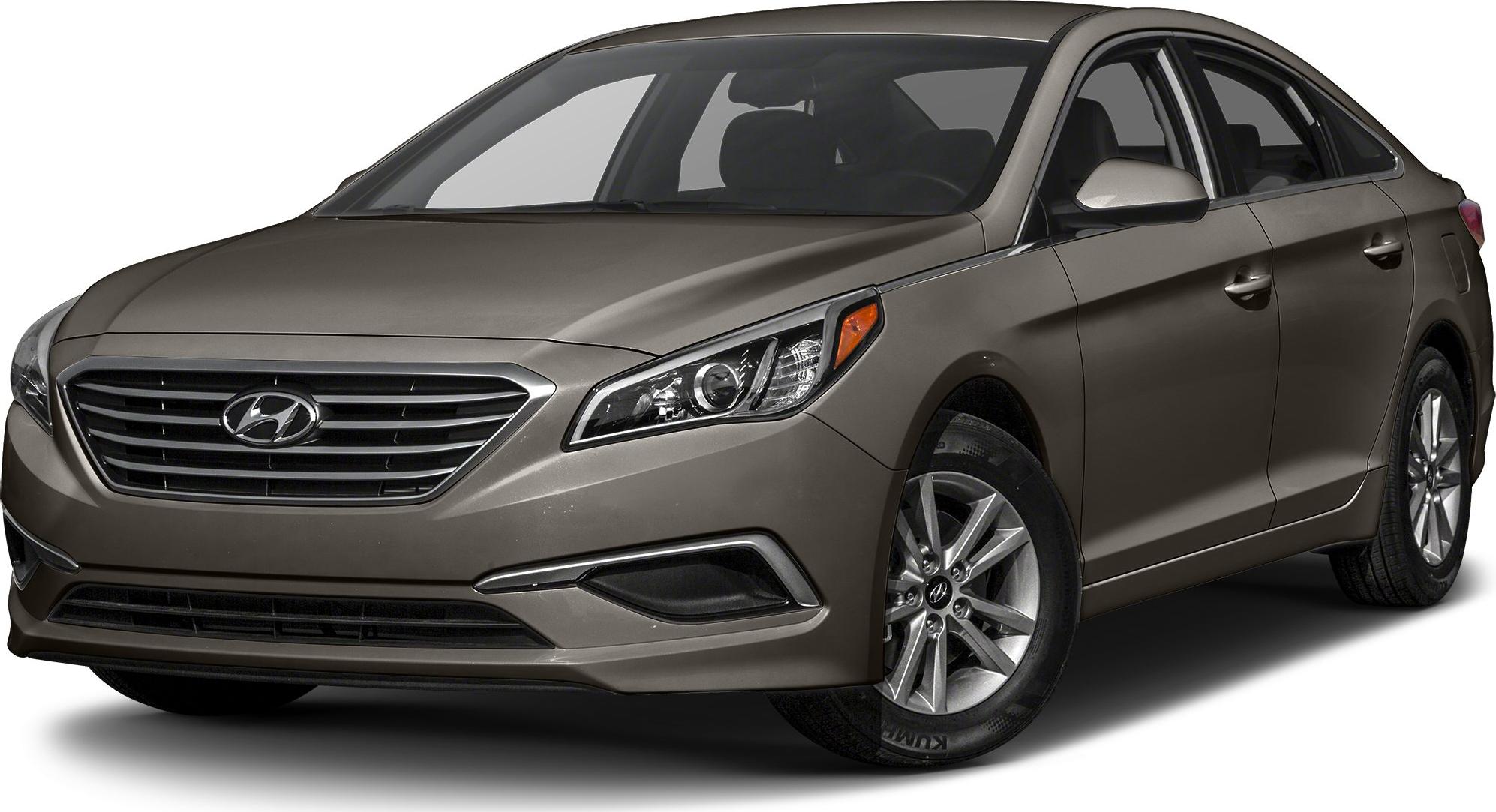 Front and side view of a mid-size sedan with distinctive grill and headlights