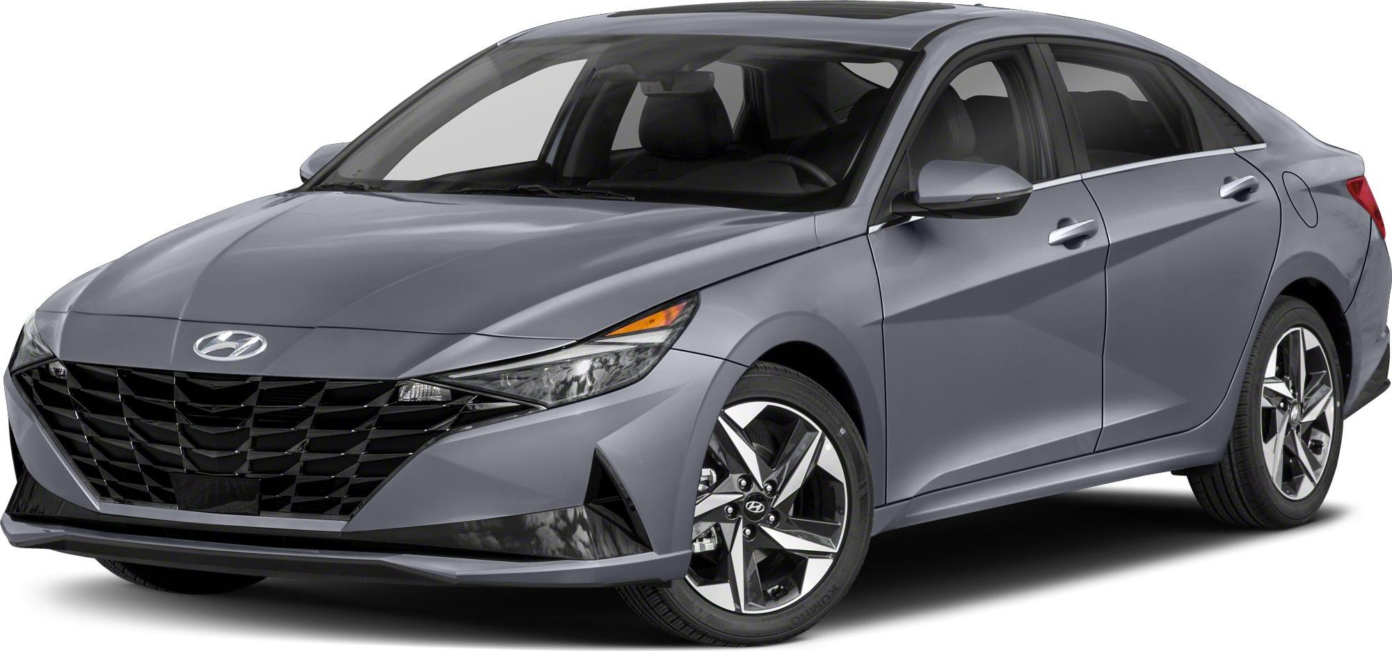 Front grille and headlight design of a modern sedan