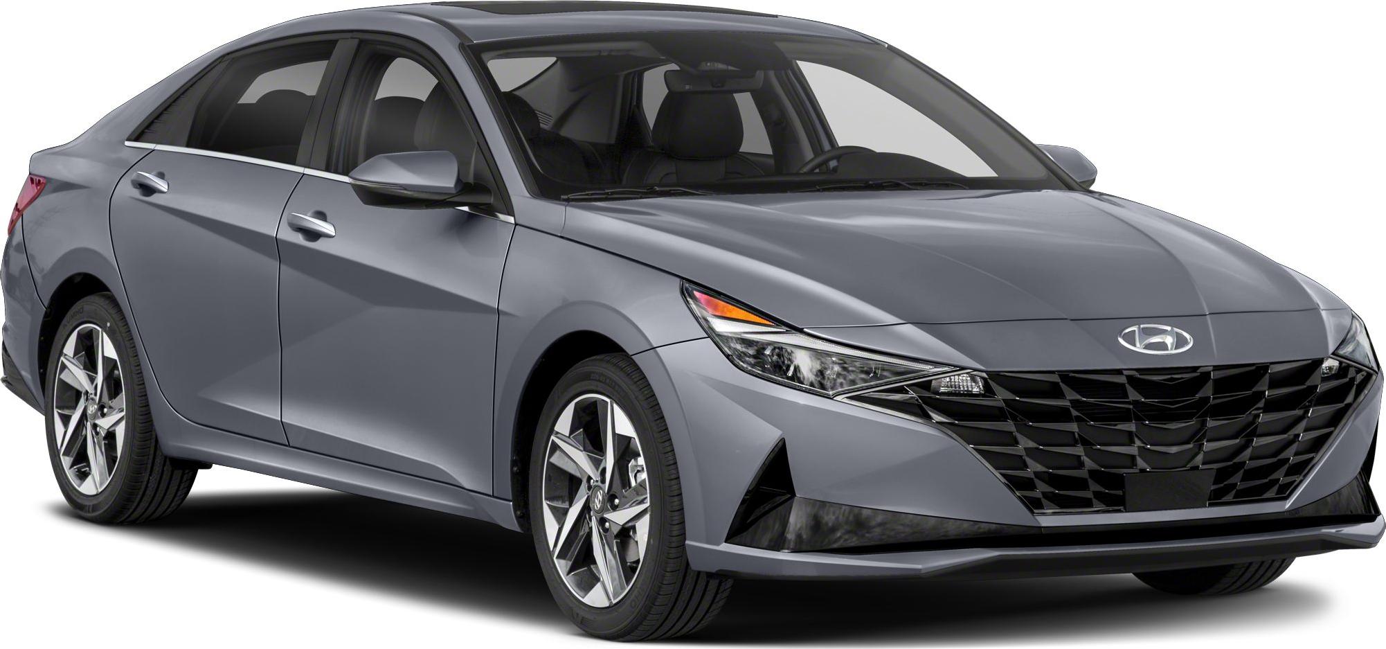 Front and side view with sharp grille and stylish alloy wheels