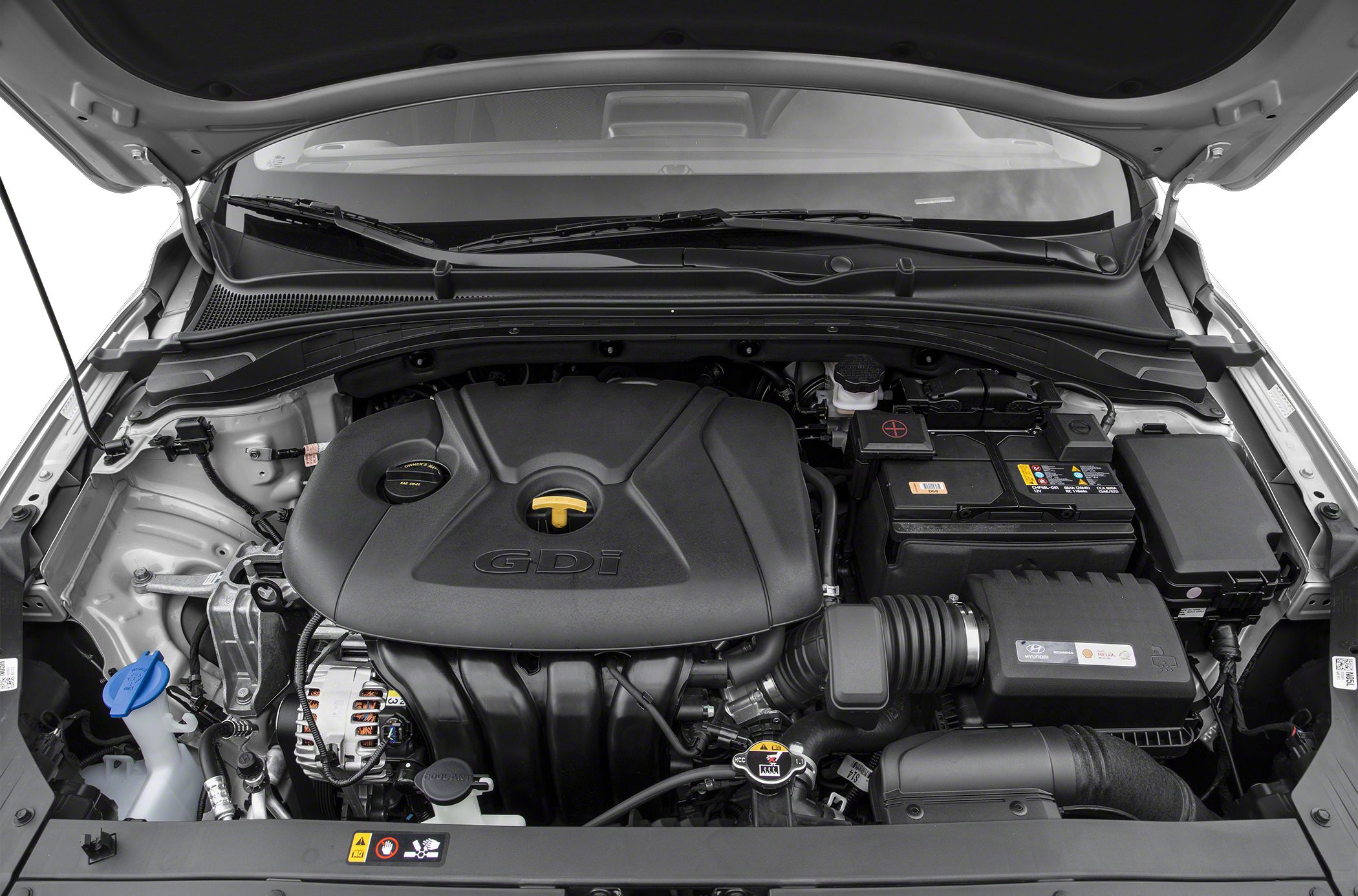 GDI engine compartment with clean layout and visible components