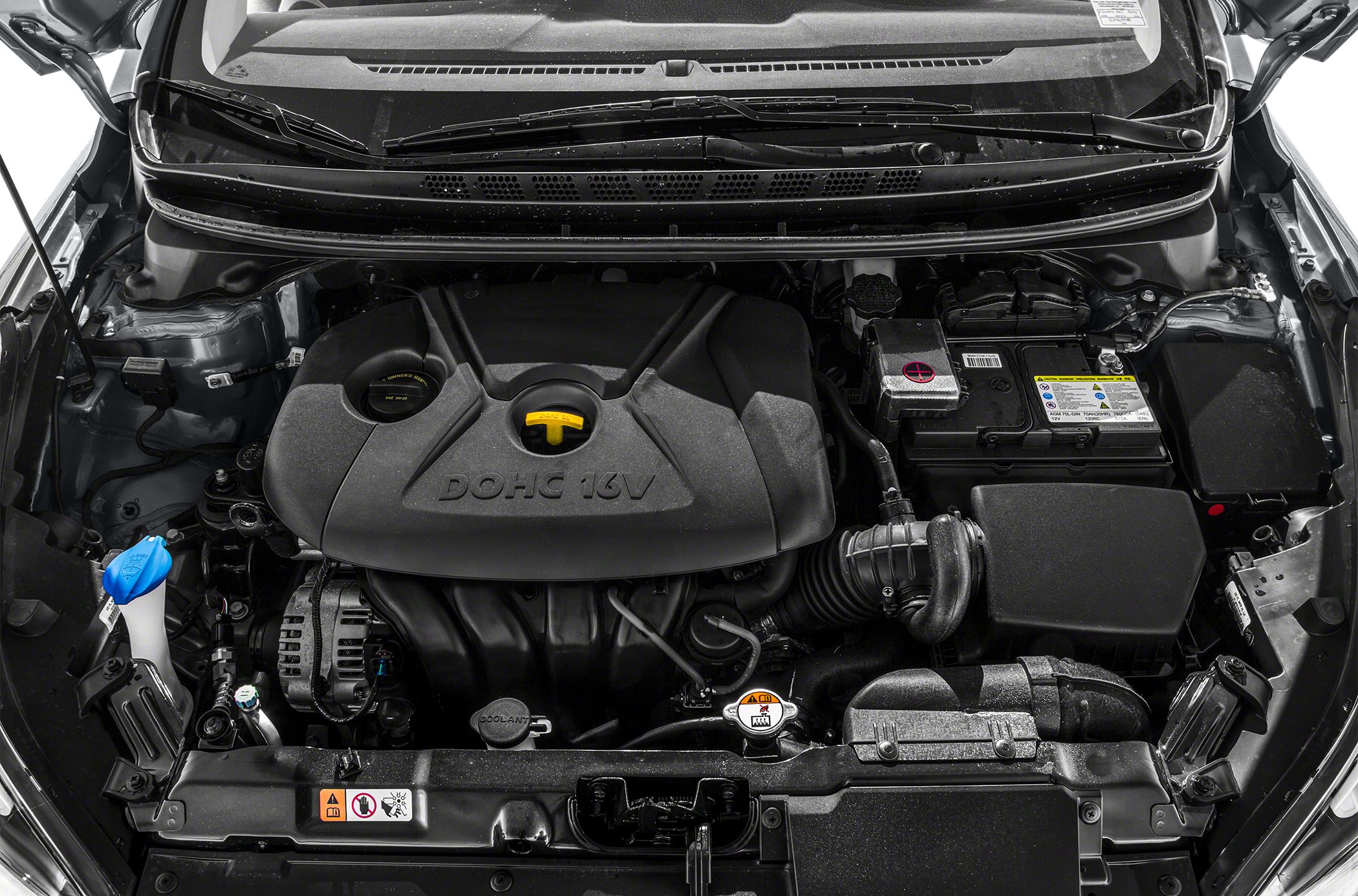 DOHC 16V engine cover and organized engine bay layout