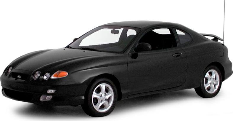 Sporty black coupe with quad headlights and aerodynamic silhouette