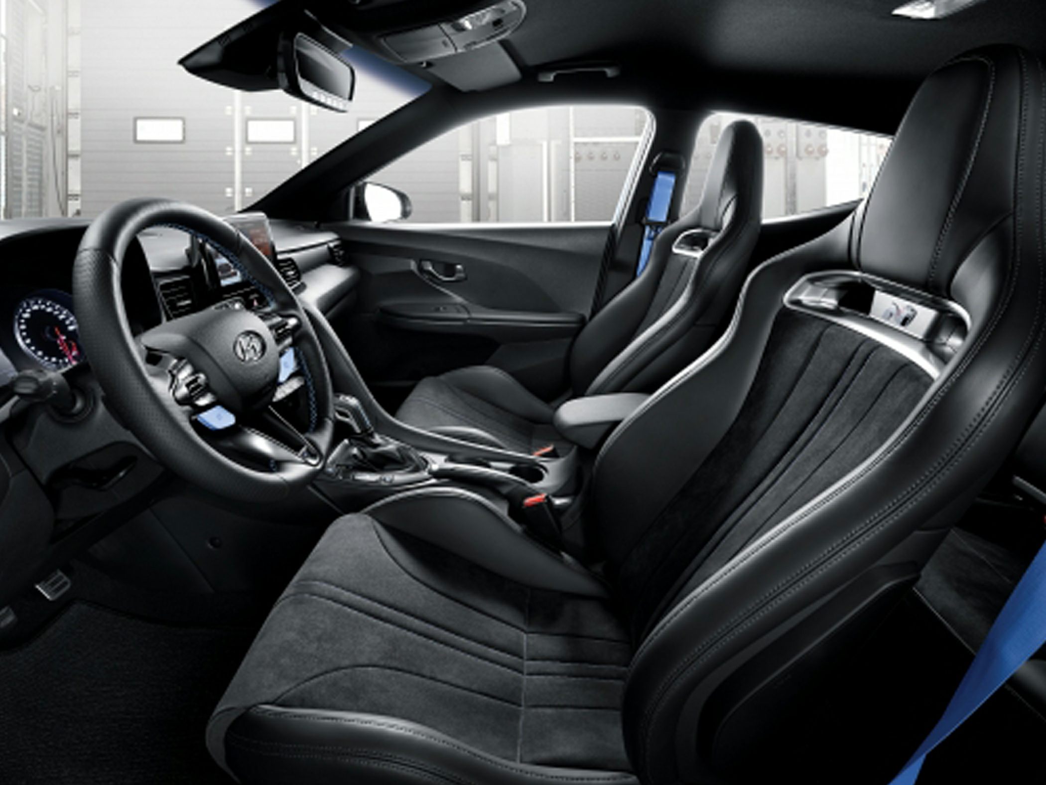 Sport-inspired front bucket seats and detailed dashboard interior