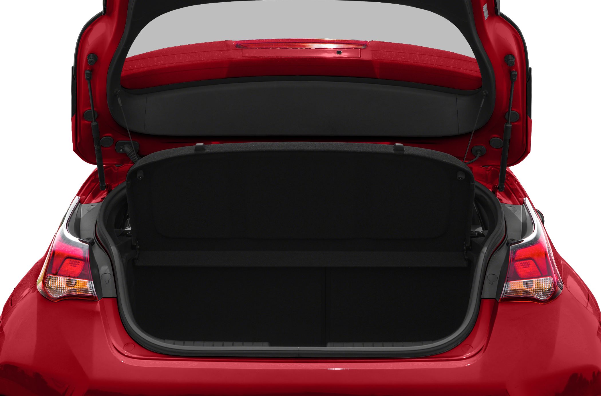 Open rear hatch showing spacious trunk storage