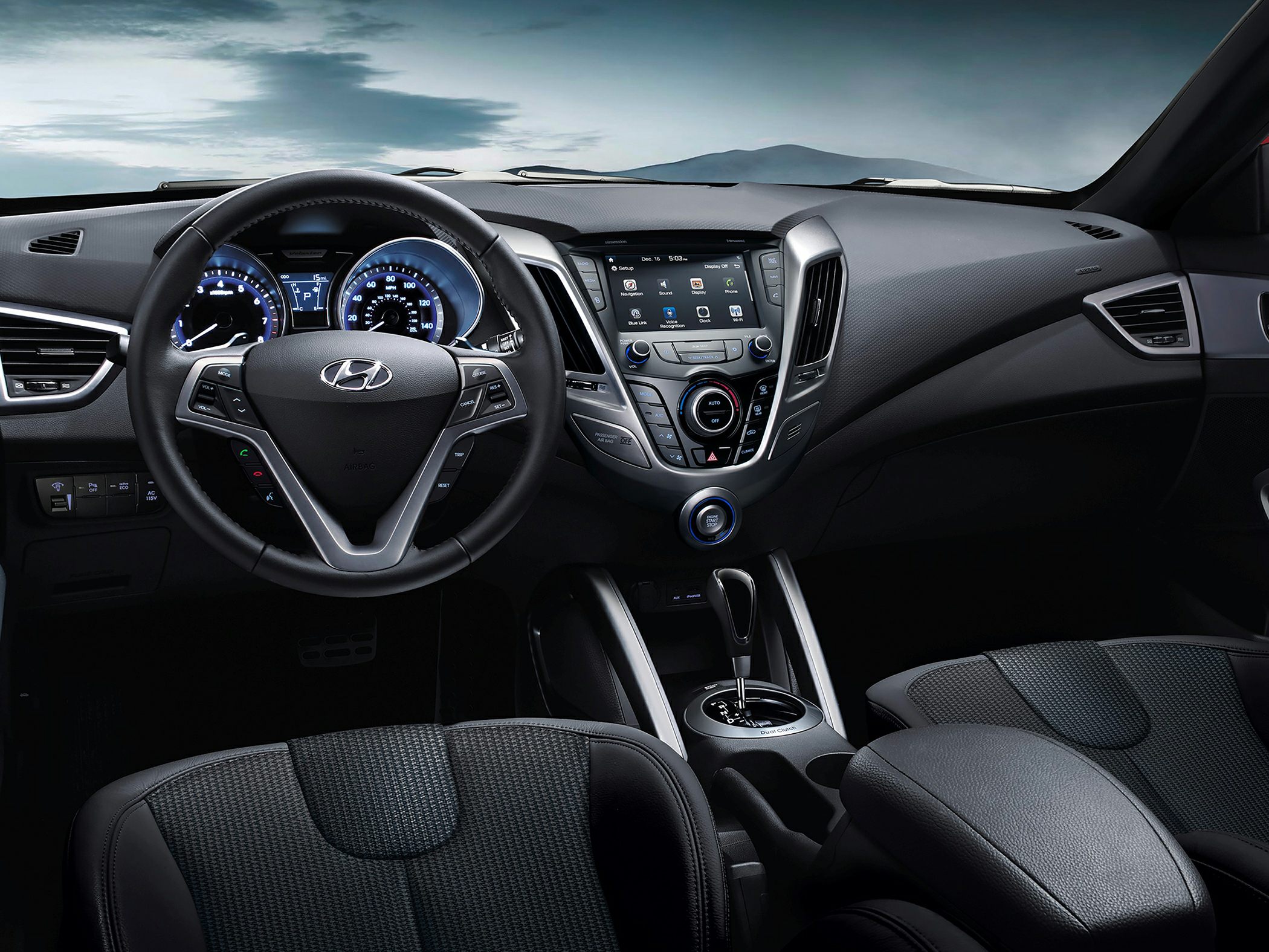 Digital dashboard, LCD infotainment, automatic gear shift, multi-function steering wheel