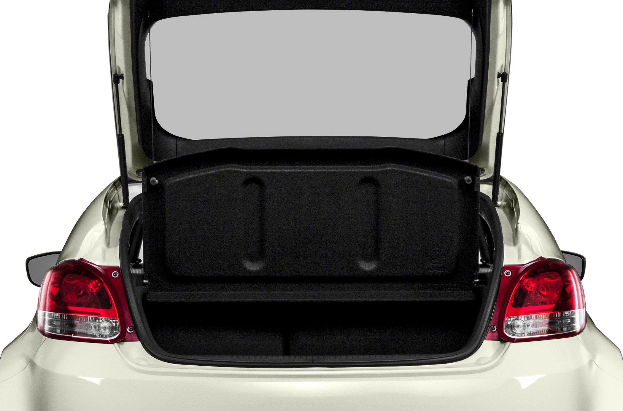 Open rear trunk with visible tail lights
