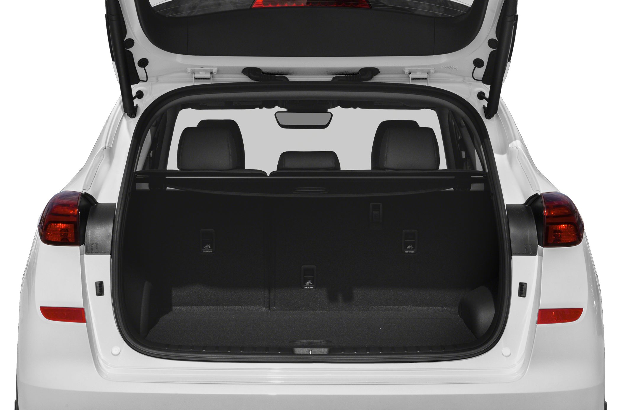 Open trunk with visible rear seats and cargo area